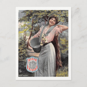 Carte Postale Une douce fille Shields du New Jersey, Vintage