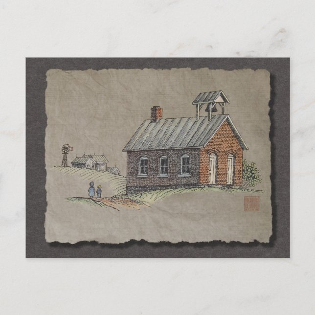 Carte Postale Une école de pièce (Devant)