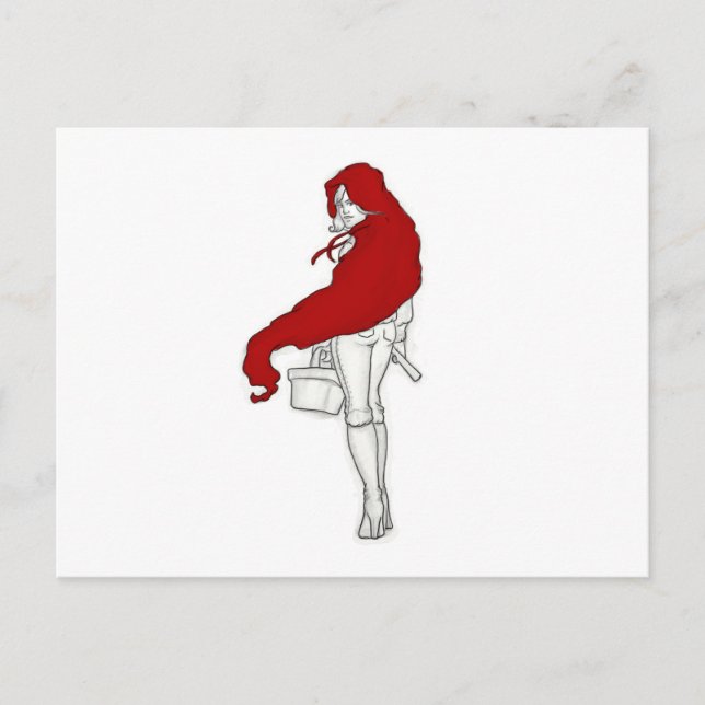 Carte Postale Une équitation rouge Hood (Devant)