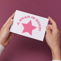 Une étoile est née - Citation amusante rose Star