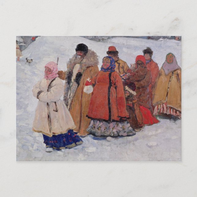 Carte Postale Une famille, 1909 (Devant)