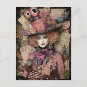 Carte Postale Une Feminine Mad Hatter