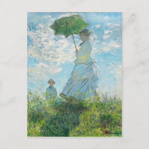 Carte Postale Une femme avec un parasol Claude Monet