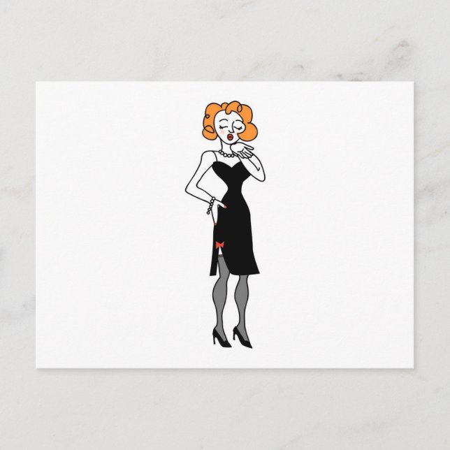 Carte Postale Une femme baise (Devant)