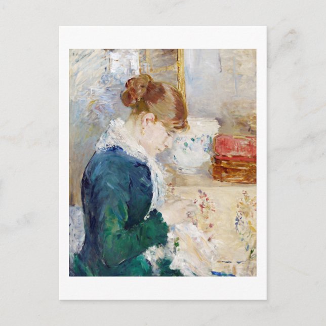 Carte Postale Une Femme Couchant, Berthe Morisot (Devant)