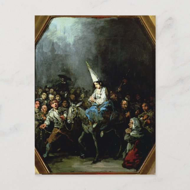 Carte Postale Une femme damnée par l'Inquisition (Devant)