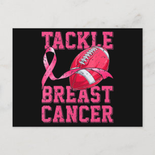 Carte Postale Une Femme Football S'Attaquer Cancer du Sein Sensi