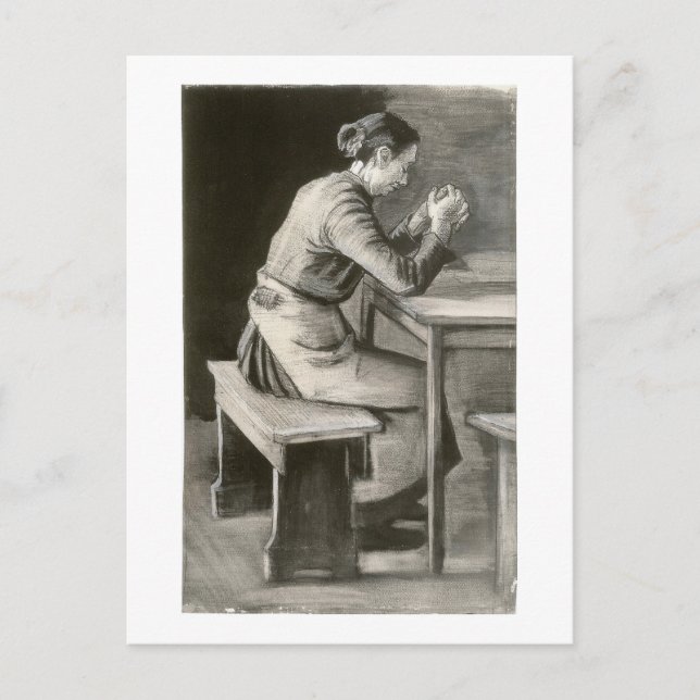 Carte Postale Une femme priant, Vincent van Gogh (Devant)
