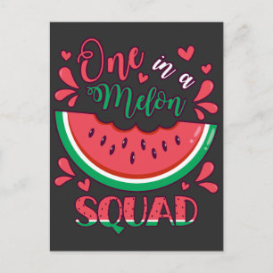 Carte Postale Une fête d'anniversaire de la Squad B-Day Melon