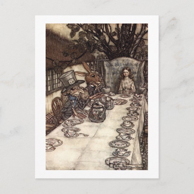 Carte Postale Une Fête De Thé Mad (Devant)