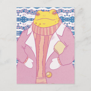 Carte Postale Une grenouille confortable