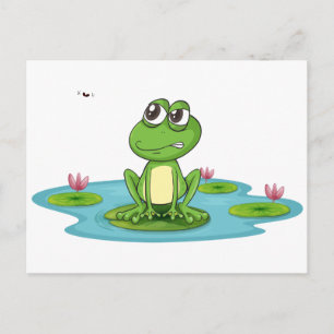 Carte Postale une grenouille et une eau