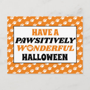 Carte Postale Une Halloween à la beauté pawsitive