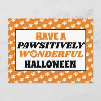 Carte Postale Une Halloween à la beauté pawsitive
