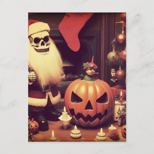 Carte Postale Une horreur de Noël Halloween (Devant)