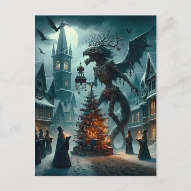 Carte Postale Une horreur de Noël L'art généré par l'IA (Devant)