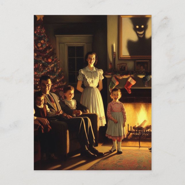 Carte Postale Une horreur Déplaisante de Noël hantée (Devant)