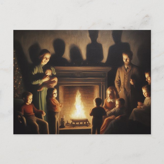 Carte Postale Une horreur Déplaisante de Noël hantée (Devant)