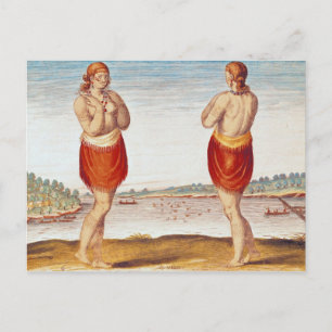 Carte Postale Une jeune femme noble de Secoton