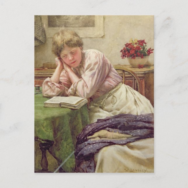 Carte Postale Une lecture tranquille (Devant)