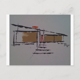 Carte Postale Une maison Eichler sur une T #1