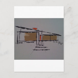 Carte Postale Une maison Eichler sur une T #1