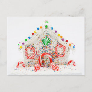 Carte Postale Une maison simple en pain d'épices