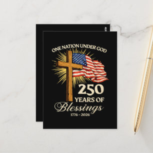 Carte Postale Une nation sous Dieu 250 ans de bénédictions