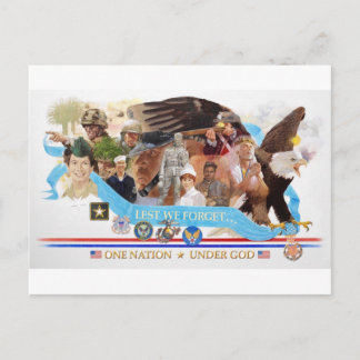 Carte Postale Une nation sous Dieu : de peur que nous oubliions