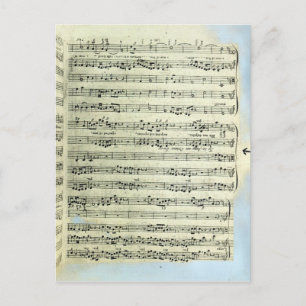 Carte Postale Une page de l'une des deux seules copies