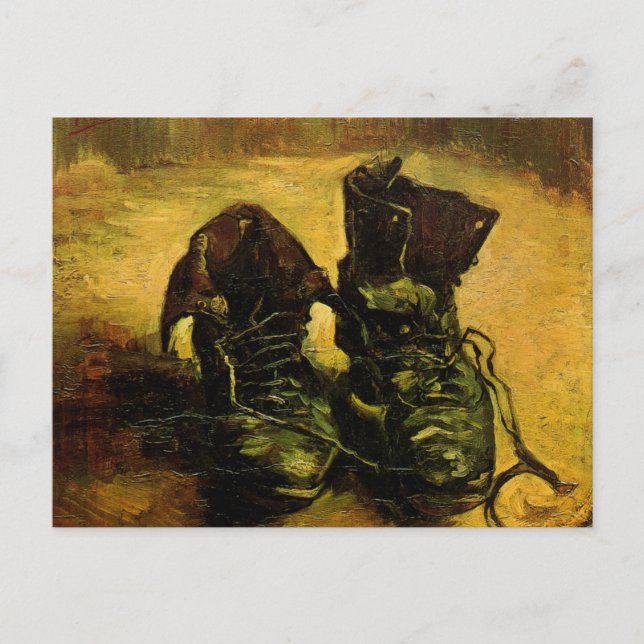 Carte Postale Une paire de chaussures de Vincent van Gogh (Devant)
