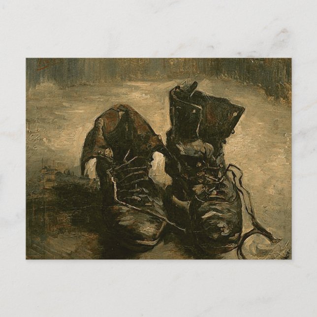 Carte Postale Une paire de chaussures, Vincent van Gogh (Devant)