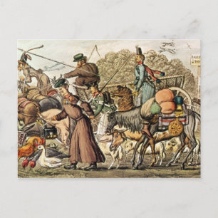 Carte Postale Une partie des Alliés qui entrent à Paris