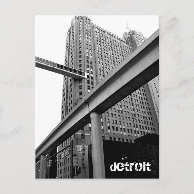 Carte Postale Une perspective de Détroit (Devant)