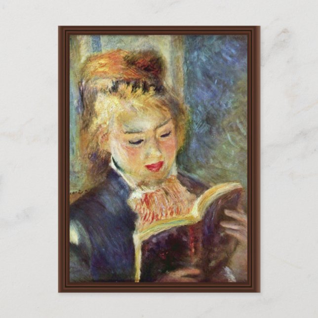 Carte Postale Une Petite Lecture De Pierre-Auguste Renoir (Devant)