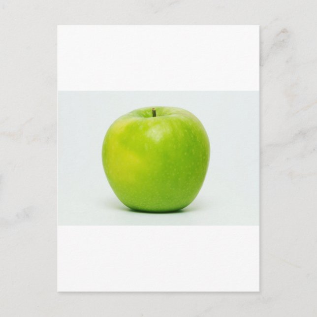 Carte Postale une pomme par jour garde le médecin à distance (Devant)