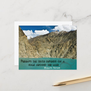 Carte Postale "Une promenade autour du lac" Citation inspirante