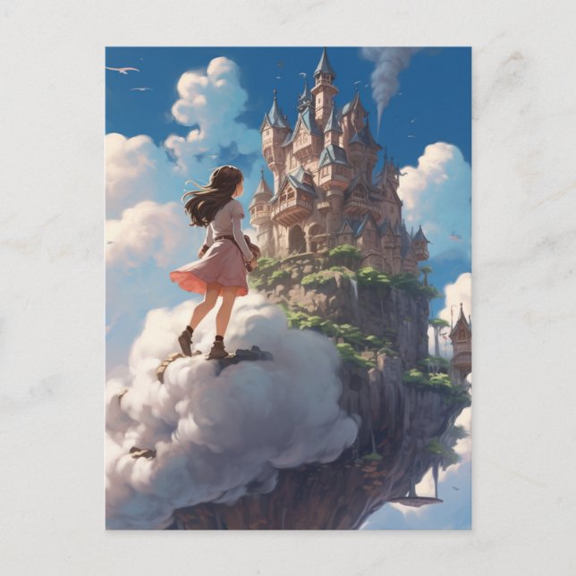 Carte Postale Une promenade dans les nuages (Devant)