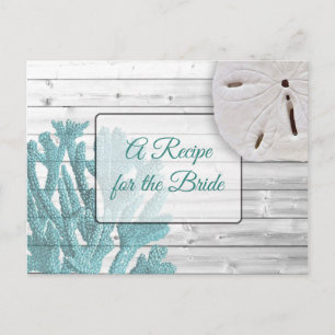 Carte Postale Une recette pour la Mariage mariée Recette Card