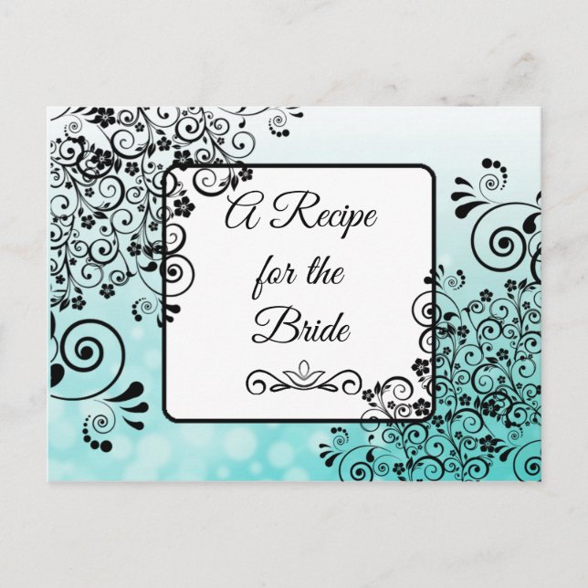 Carte Postale Une recette pour la Mariage mariée Recette Card (Devant)