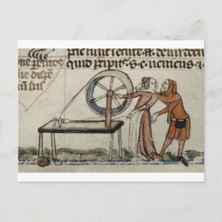 Carte Postale Une rencontre amorale à une roue tournante