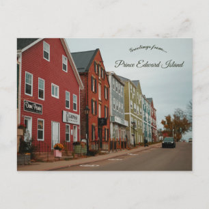 Carte Postale Une rue à Charlottetown, Île-du-Prince-Édouard