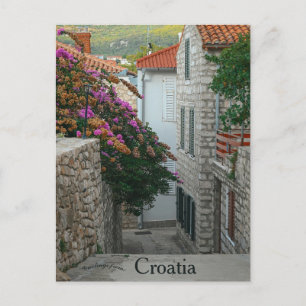 Carte Postale Une rue à Rab Croatie