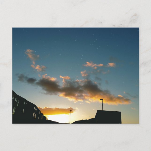 Carte Postale Une rue couronnée d'étoiles (Devant)