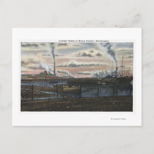 Carte Postale Une scène de bois