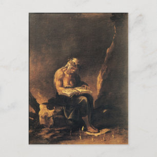 Carte Postale Une sorcière - Salvatore Rosa (1646)