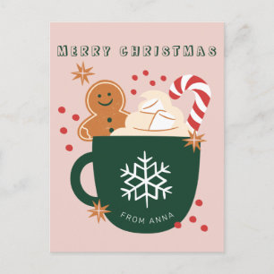 Carte Postale Une tasse de noël