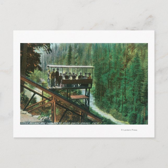 Carte Postale Une voie Pittoresque le long de la rivière Sacrame (Devant)