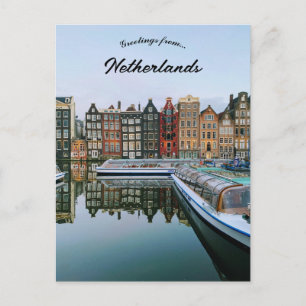 Carte Postale Une vue d'Amsterdam Pays-Bas