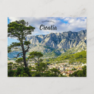 Carte Postale Une vue de Makarska Croatie